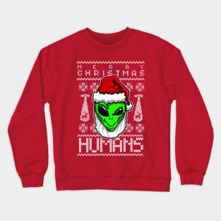 Alien Ugly Christmas Holiday Season Crewneck Sweatshirt